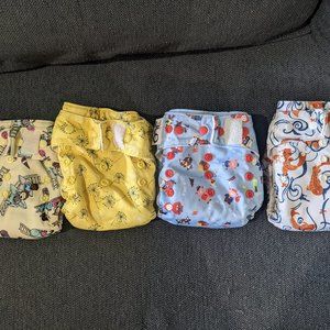 Grovia ONE Diapers, Lot of 4